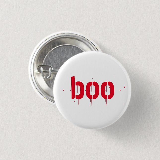 Halloween roter blutiger beängstigender Button-Kno Button (Vorne & Hinten)