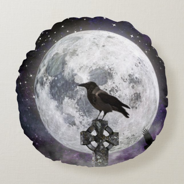 Halloween Round Pillow Rundes Kissen (Vorderseite)