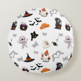 Halloween Round Pillow Rundes Kissen