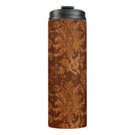 Halloween Royal Floral Damask Thermosbecher