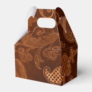 Halloween Royal Floral Damast-Muster Geschenkschachtel
