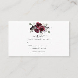 Halloween-RSVP-Karte Begleitkarte