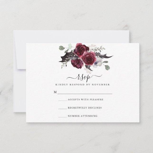 Halloween-RSVP-Karte RSVP Karte (Vorderseite)