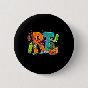 Halloween RT Respiratorentherapeut spooky RT Kürbi Button