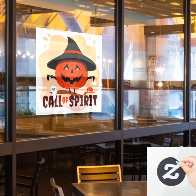 Halloween-Ruf Fensteraufkleber (Restaurantfenster)