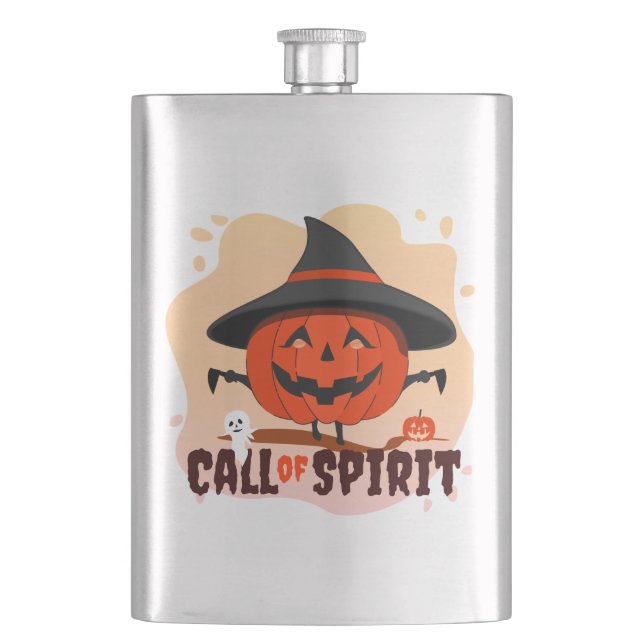 Halloween-Ruf Flachmann (Vorderseite)