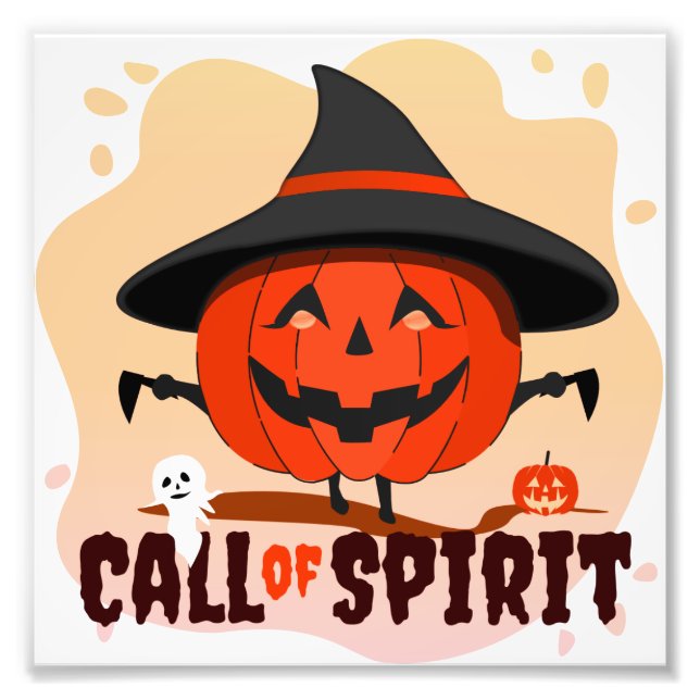 Halloween-Ruf Fotodruck (Vorne)