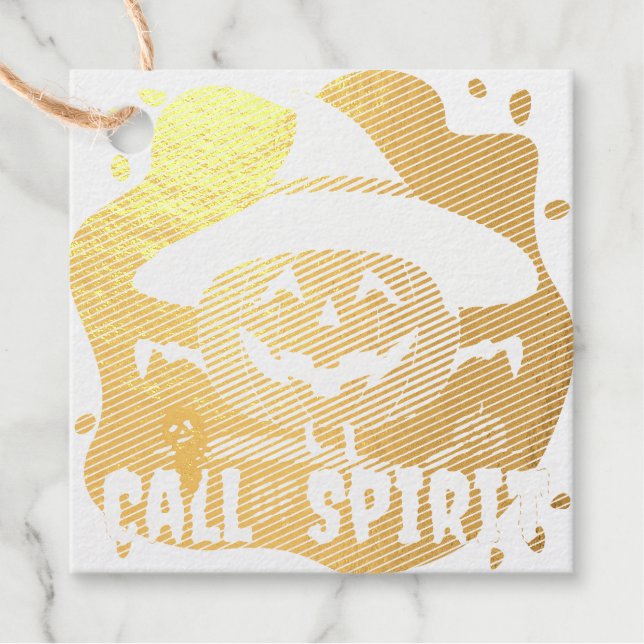 Halloween-Ruf Geschenkanhänger (Vorderseite)