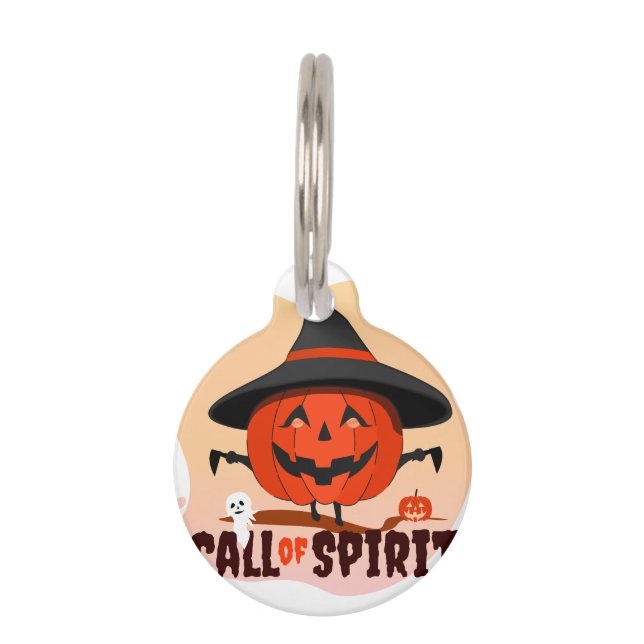 Halloween-Ruf Haustiermarke (Vorderseite)