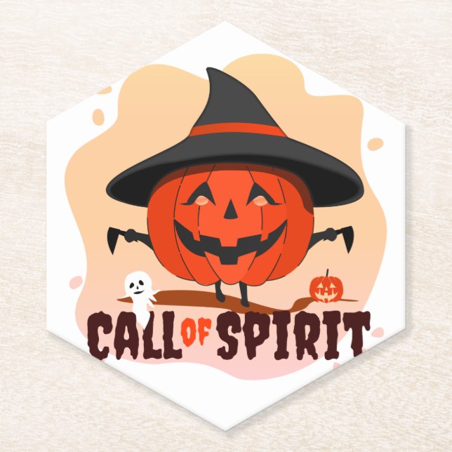 Halloween-Ruf Untersetzer (Vorderseite)