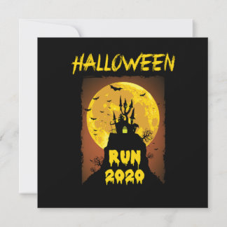 Halloween Run 2020 Spooky Bats Moon Horror Geschen Einladung
