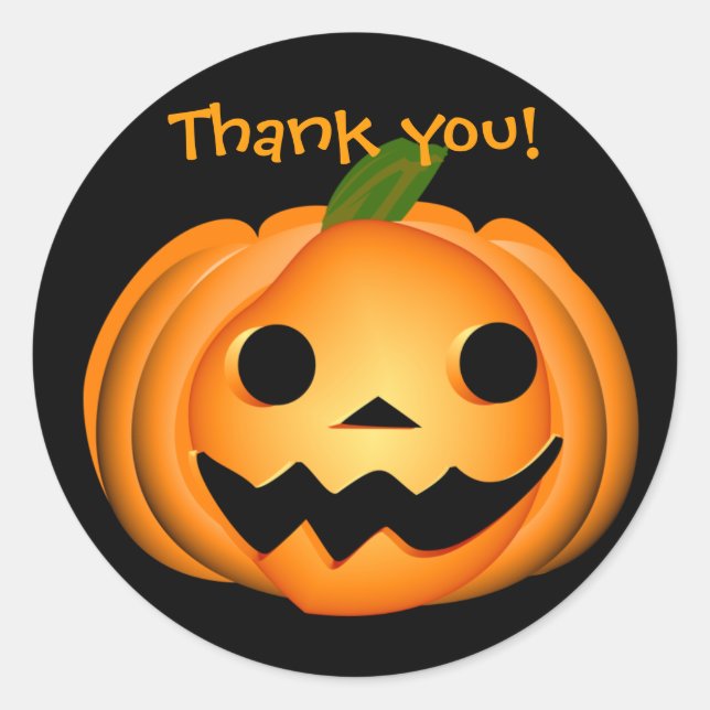 Halloween Runder Aufkleber (Vorderseite)