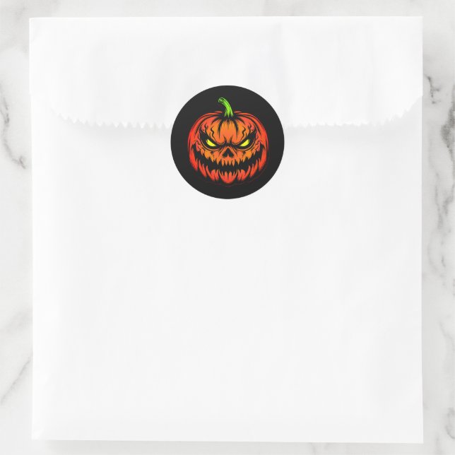 Halloween Runder Aufkleber (Tasche)