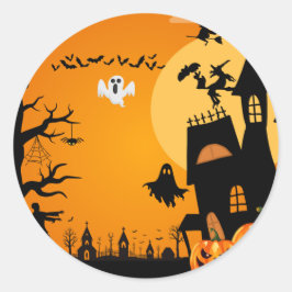 Halloween Runder Aufkleber