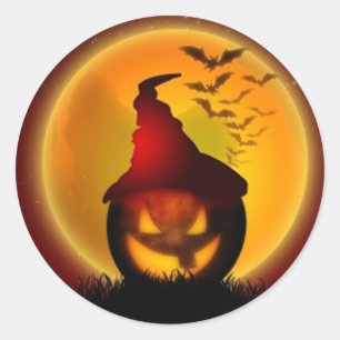 Halloween Runder Aufkleber