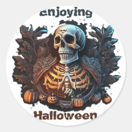Halloween Runder Aufkleber