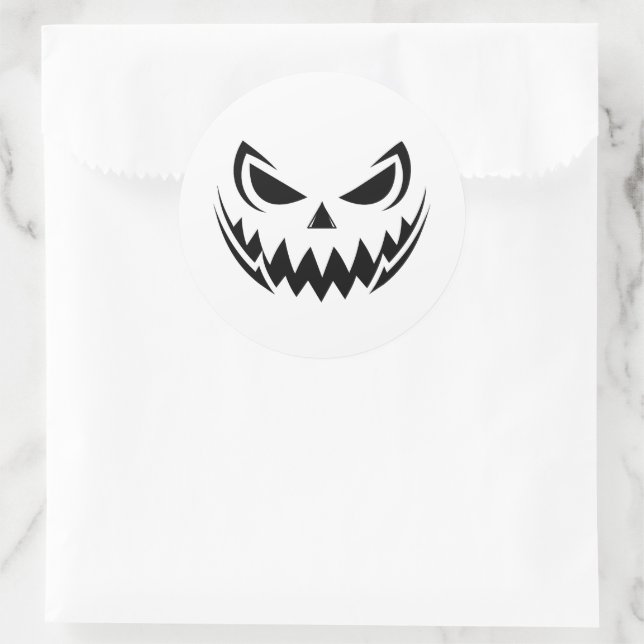 Halloween Runder Aufkleber (Tasche)