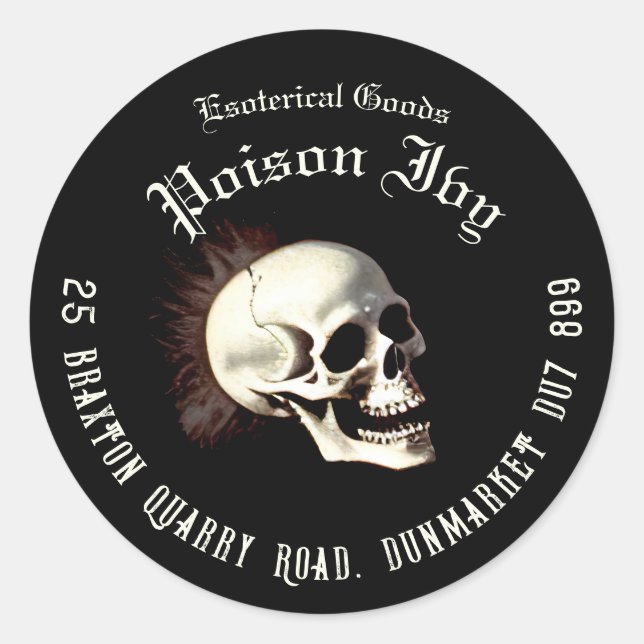 Halloween Runder Aufkleber (Vorderseite)