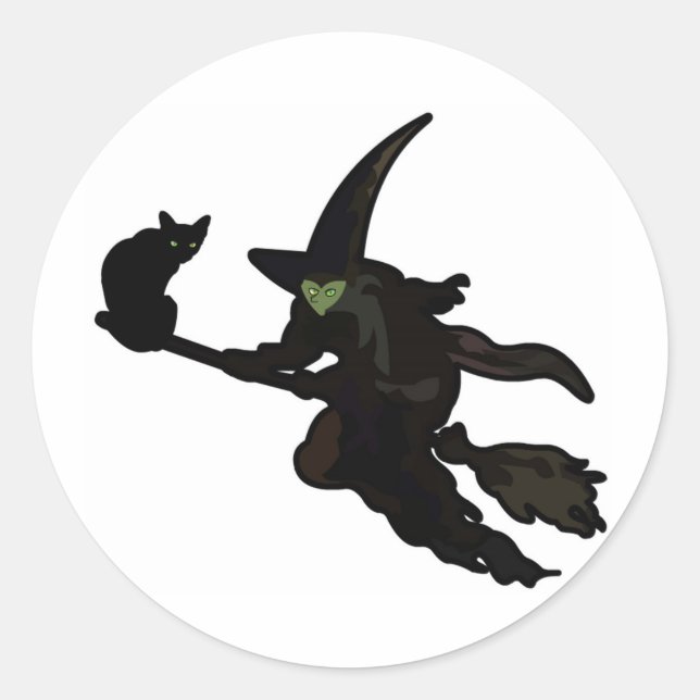 Halloween Runder Aufkleber (Vorderseite)