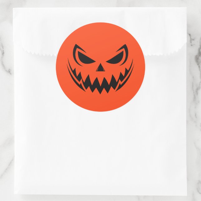 Halloween Runder Aufkleber (Tasche)