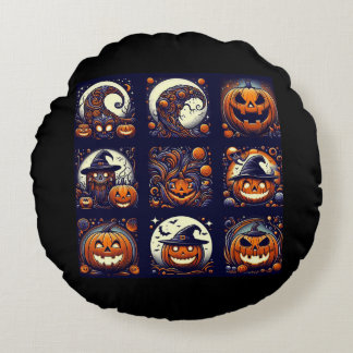 Halloween Rundes Kissen