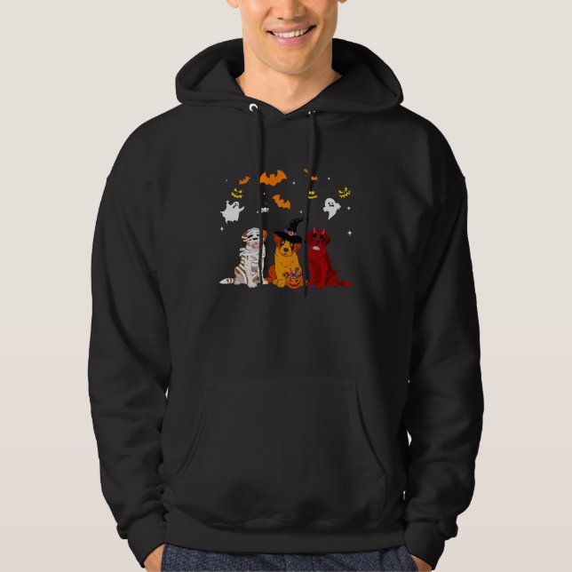 Halloween saint bernard Dogs  Mummy Witch Demon Hoodie (Vorderseite)