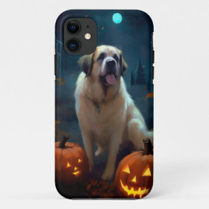 Halloween Saint Bernard mit Pumpkins Beängstigend Case-Mate iPhone Hülle
