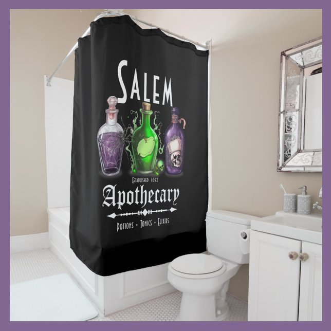 Halloween Salem Apothecary Potions Tonics Elixirs Duschvorhang (Von Creator hochgeladen)