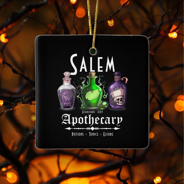 Halloween Salem Apothecary Potions Tonics Elixirs Keramikornament (Von Creator hochgeladen)