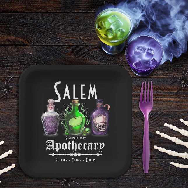 Halloween Salem Apothecary Potions Tonics Elixirs Pappteller (Von Creator hochgeladen)