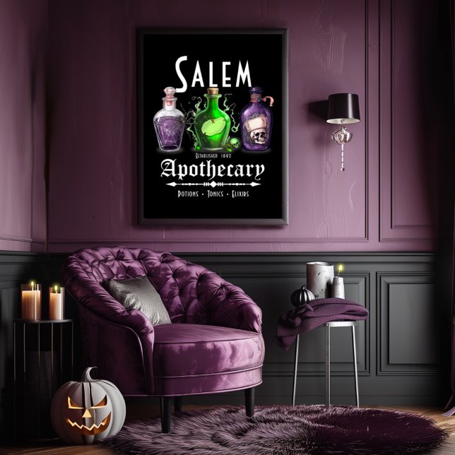 Halloween Salem Apothecary Potions Tonics Elixirs Poster (Von Creator hochgeladen)