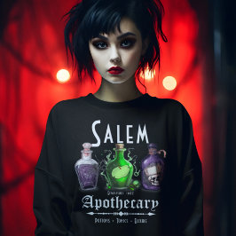 Halloween Salem Apothecary Potions Tonics Elixirs Sweatshirt