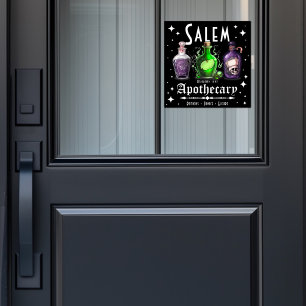 Halloween Salem Apotheke Tränke Tinkturen Elixiere Fensteraufkleber