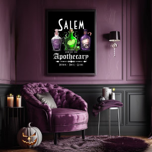 Halloween Salem Apotheke Tränke Tonika Elixiere Poster