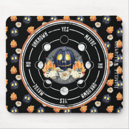 Halloween Samhain Pumpkin Crystals Pendulum Spirit Mousepad