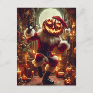 Halloween Santa Postkarte