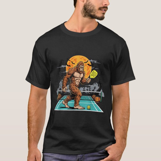 Halloween Sasquatch Ckleball Bigfoot Soky Moon  T-Shirt (Vorderseite)