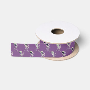 Halloween Satin Ribbon-Skeleton Satinband