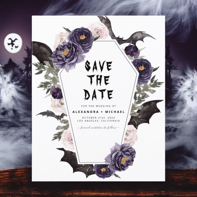Halloween Save the Date gotische Hochzeit (Von Creator hochgeladen)