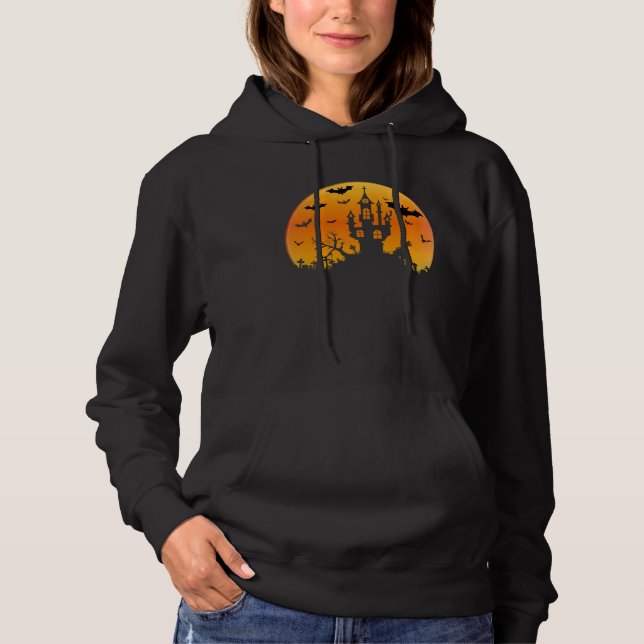 Halloween Scape Haunted House Fun Scare Creepy Hoodie (Vorderseite)
