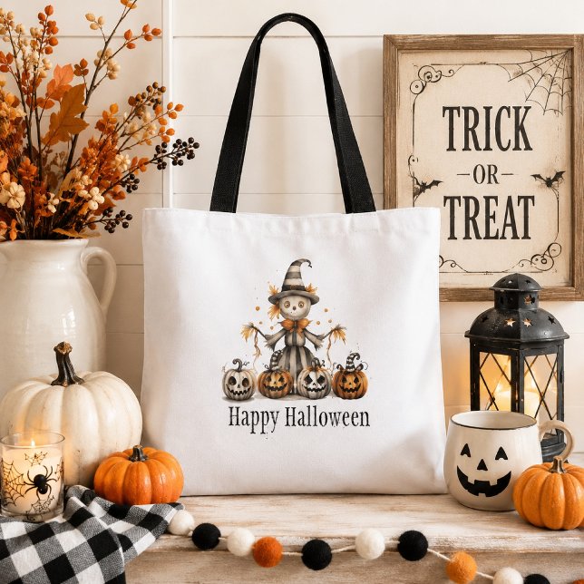 Halloween Scarecrow Design mit Jack-o'-Lanterns | (Von Creator hochgeladen)