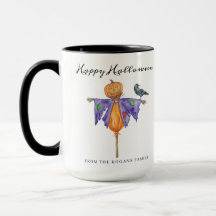 Halloween Scarecrow mit Pumpkin