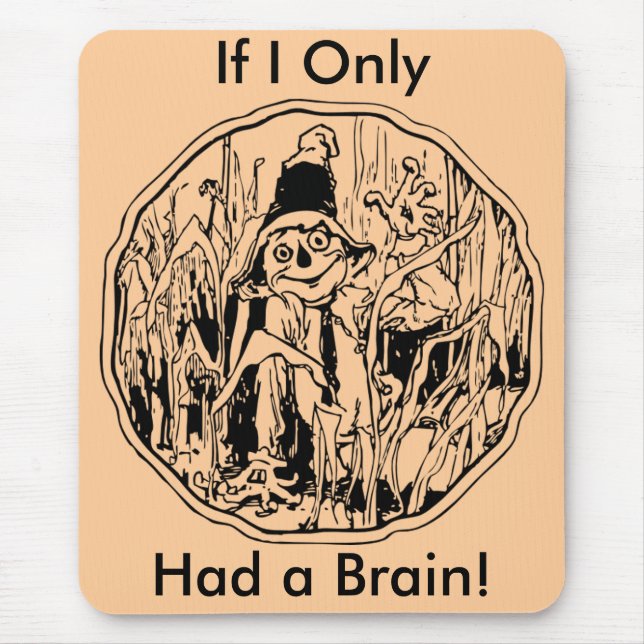 Halloween Scarecrow No Brain Mousepad (Vorne)