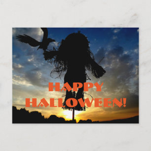 Halloween Scarecrow Postkarte