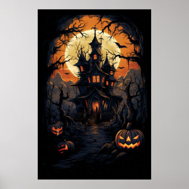 Halloween Scarecrow's Haunting Castle Poster (Vorne)