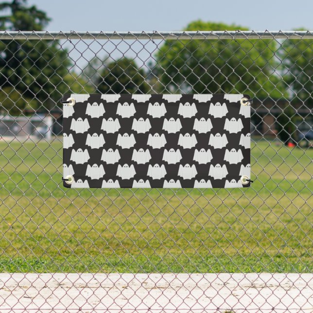 Halloween, Scary Ghost, Trick Or Treat, Boo Banner (Insitu)