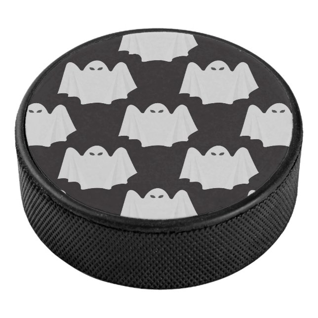 Halloween, Scary Ghost, Trick Or Treat, Boo Eishockey Puck (3/4)