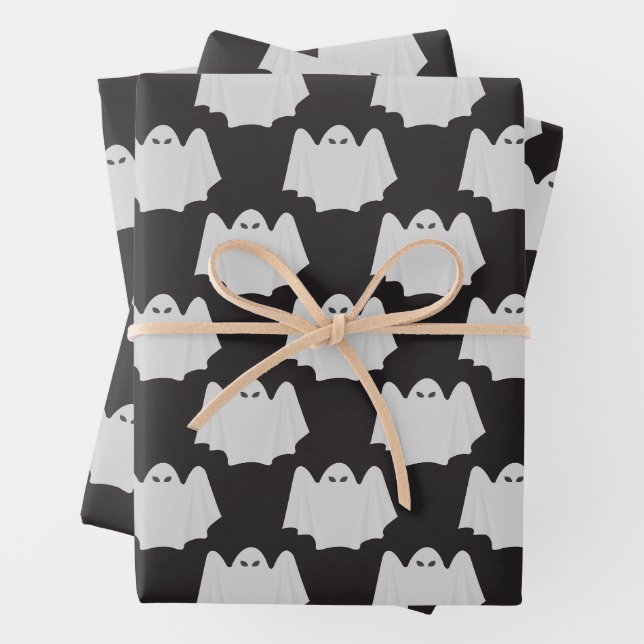 Halloween, Scary Ghost, Trick Or Treat, Boo Geschenkpapier Set (Beispiel)