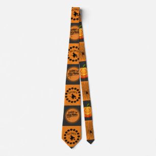 Halloween-Schachbrett Krawatte