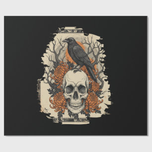 Halloween-Schädel Geschenkpapier